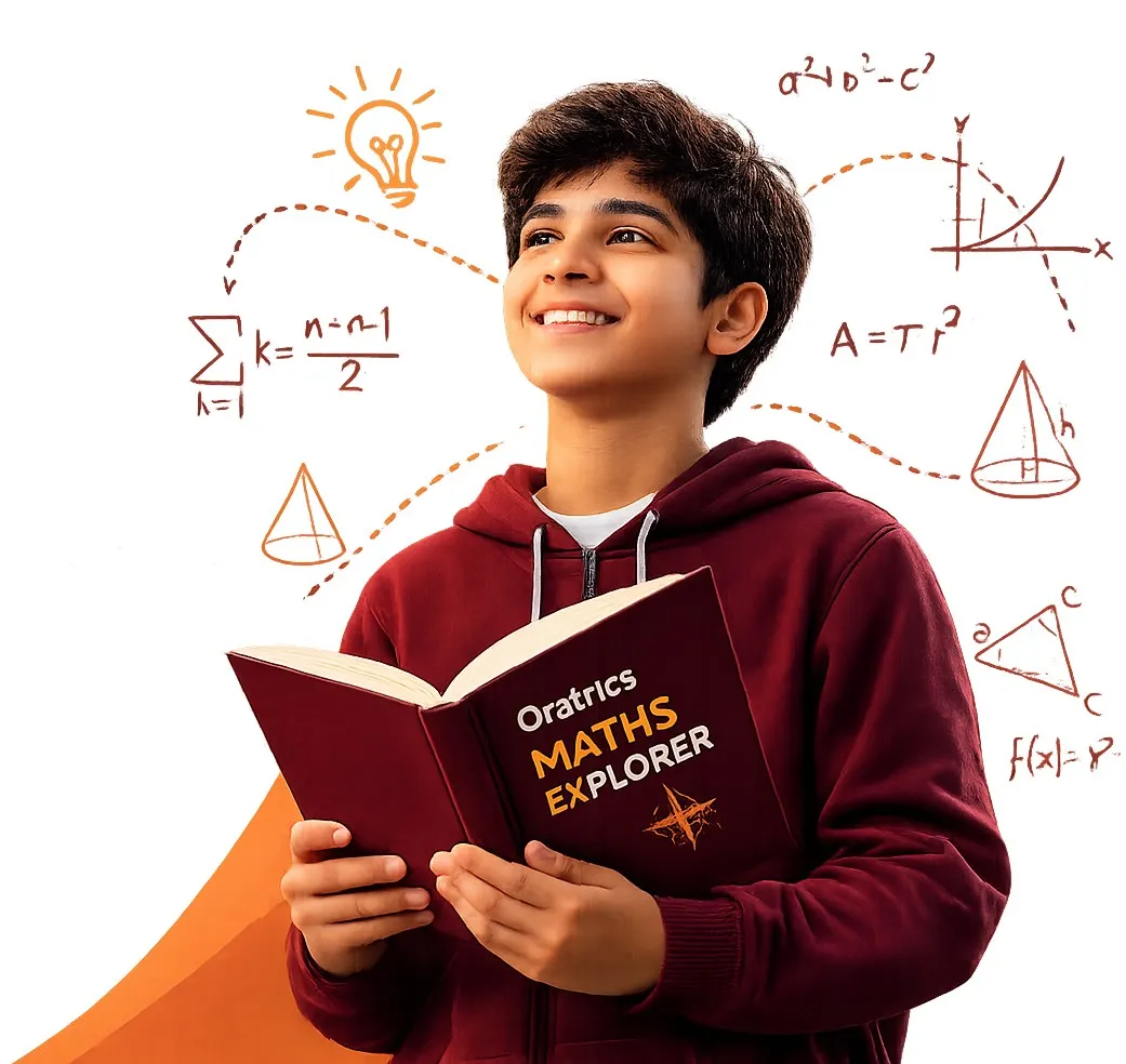 Student learning mathematics with Oratrics